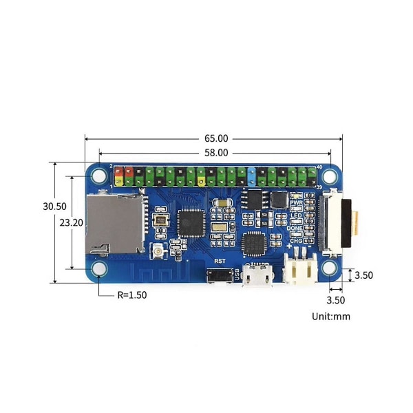 Esp32 Development Board 240mhz Wifi Bluetooth-støtte Bildetalebehandlingskort B