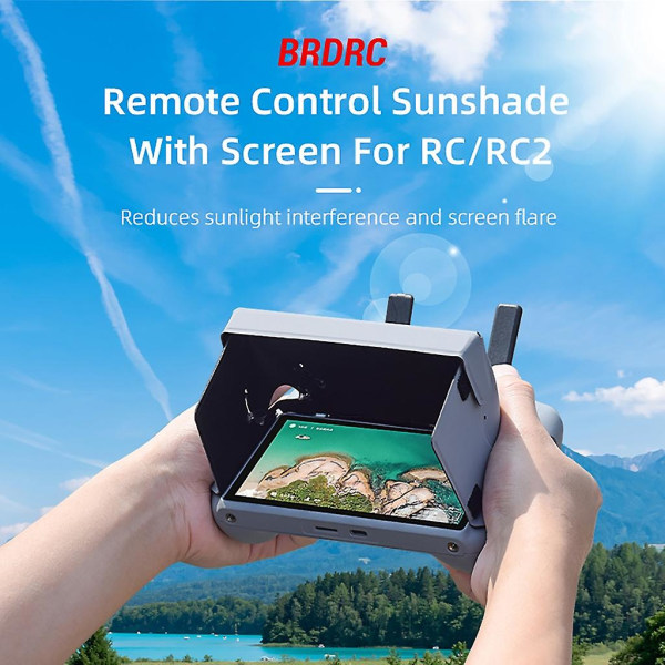 Foldbar solskærm med fjernbetjening til solskærm til Rc2 solhætte droner tilbehør [DB]