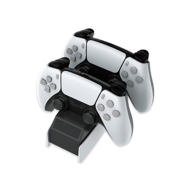 Dualsense Controller-opladningsstation Dobbelt oplader med USB til Ps 5 [DB] As shown