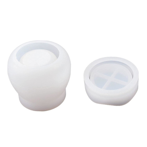 Box Resin Mold,pudding Jar With Lid Silicone Mold For Casting,jewelry Box,candy Snacks Storage Cont