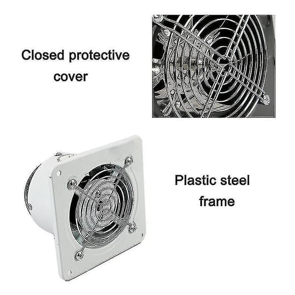 4 tommer 20W højhastighedsudsugningsventilator vægmonteret luftventil til køkken badeværelse[DB]