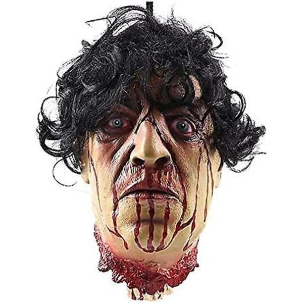 Rl Halloween Horror Huvud Terror Blodig Hänge Dekoration Prydnad
