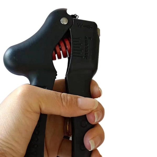 Justerbart Tungt Handgrepp Fitness Handövningsutrustning Handledsstyrka Fjäder Fingerklämma [DB] black