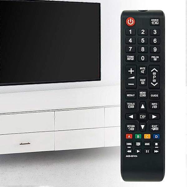 AA59-00743A Ersättning för Samsung TV Fjärrkontroll ABS TV Fjärrkontroll [DB]