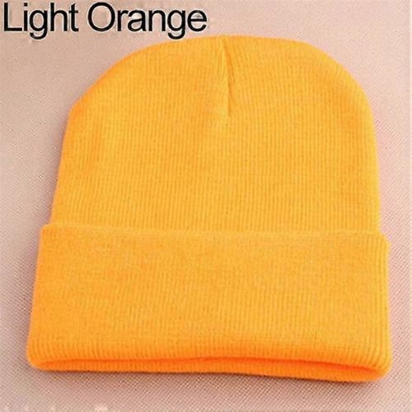 Beanie Strikkelue Ski Lue Hip-Hop Vinter Varm Elastisk Ullgarn Mansjett Lue Qinhai [DB] for Menn og Kvinner Black