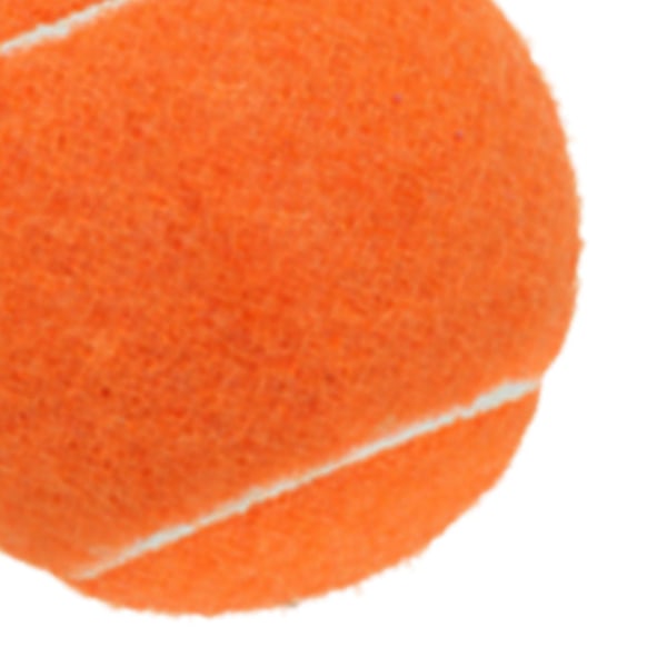 6 stk. tennisbolde til begyndertræning til ketsjersportsbegyndere udendørs kaffe [db] Orange 6.4cm