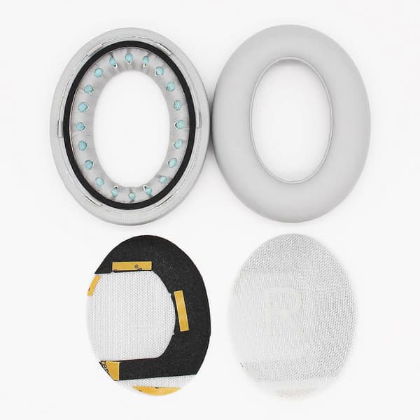 1 Par Erstatning Protein Leather Øreputer Øreputer for Bose 700/NC700 Bluetooth Hodetelefoner [Db] White