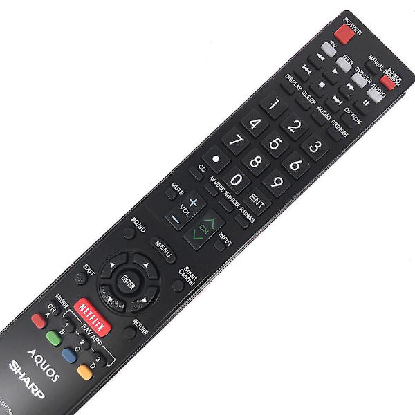 Gb118wjsa Fjärrkontroll för Sharp Aquos TV Lc60c6600 Lc60c6600u Gb005wjsa [DB]