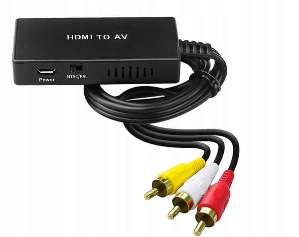 HDMI til RCA Konverter AV Cinch CVBS 1080 Adapter [DB]