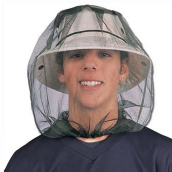 Utomhus fiskekeps Anti Mosquito Insect Hat Bug Mesh Head Net Face Protector DB 4PCS All Kinds One