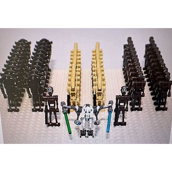 Star Wars Battle Droids Byggklossar Set Mini Actionfigurer Dockor Minifigurer Leksaker Skrivbordsdekoration För Fans Db 63Pieces