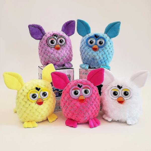 2024, sød elektrisk talende Furby Elf plyslegetøj elektronisk kæledyr ugle legetøj 15cm [DB]