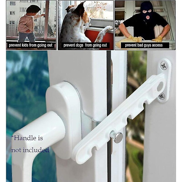 Fönsterbegränsare för fönsterluckor, barnsäkerhetslås, klämskyddsås, ventilationsbegränsare för fönster, utåtgående öppning för UPVC-fönster {DB}