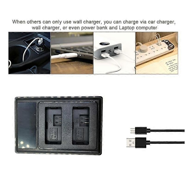 LP-E5 Akun Lataus USB Dual Lataus T1I XS XSi 450D 500D 1000D Digitaalikameralle Vaihto [DB] Black