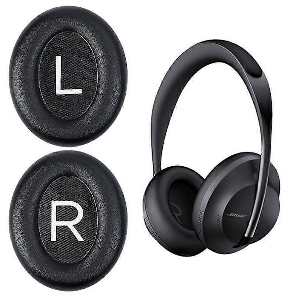 1 Par Ersättnings Proteinläder Öronkuddar Öronkuddar för Bose 700/NC700 Bluetooth Hörlurar [Db] Black