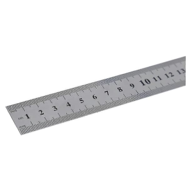 Rustfrit stål 60 cm 23,6 tommer måling lang lige lineal 2024[DB]