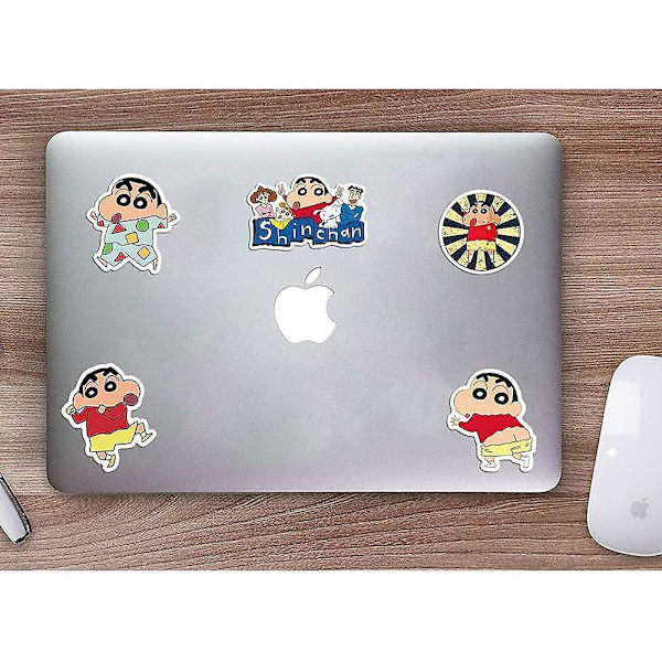 50 kpl Anime Crayon Shin-chan -tarroja kannettaville tietokoneille, vesipulloille, rullalaudoille, matkalaukuille, sarjakuva-tarrat {db}