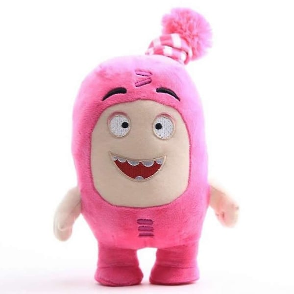 24cm Cartoon Oddbods Anime Plys Legetøj Skat af Soldater Monster Blød Plys Legetøj Fuse Bubbles Zeke Jeff Dukke til Børn Gave [DB] Pink 18m