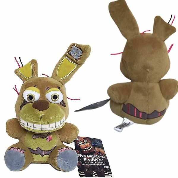 Five Nights At Freddys 7 Tommer Springtrap Plys Legetøj Fnaf 2016 Serie 2 [DB]