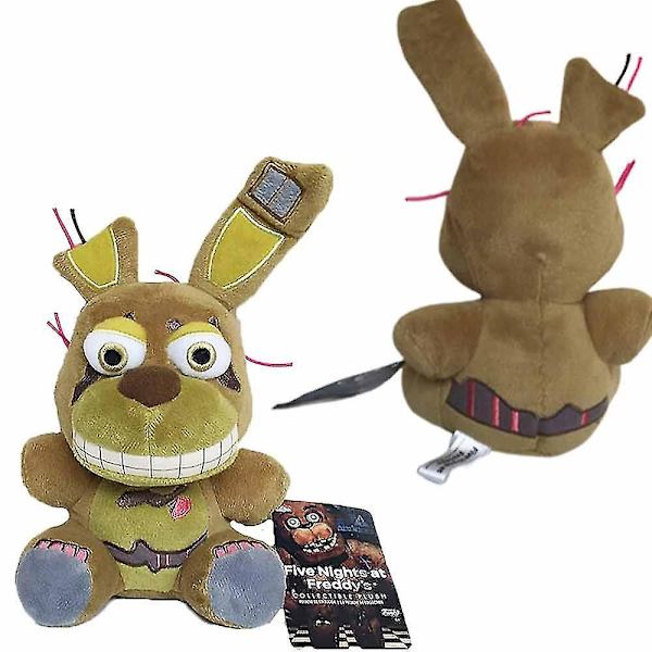Five Nights At Freddys 7 tuuman Springtrap pehmolelu Fnaf 2016 sarja 2 [DB]