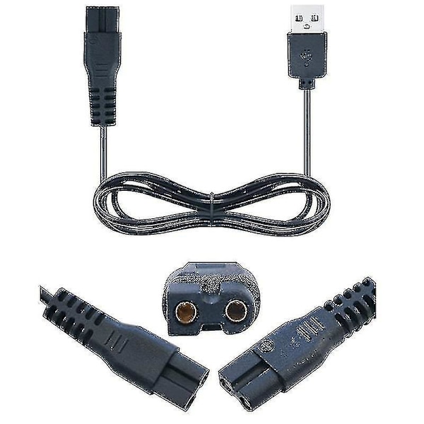 Elektrisk kæledyrsshaver USB-opladningskabel Strømkabel til C6/c7 Hårklipper Opladning [db]
