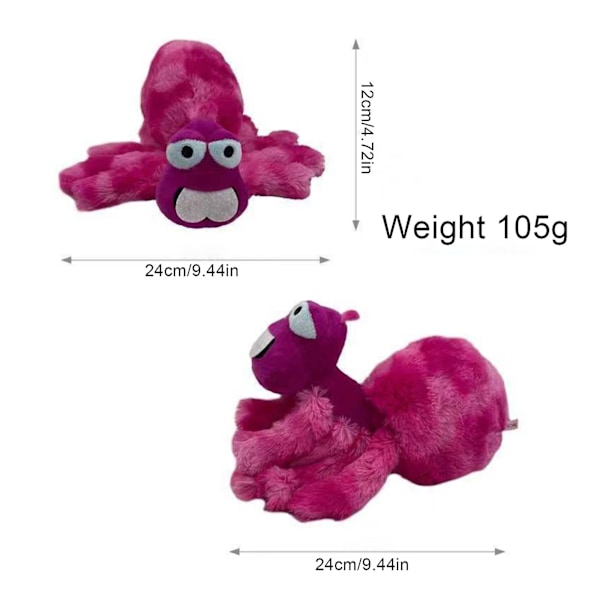 Plushleker - Koala, Skorpion, Øgle, Edderkopp, Slange Myk Utstoppa Dyreleker, Søte Tegneseriefigurer Dyr Dukke [DB] Spider