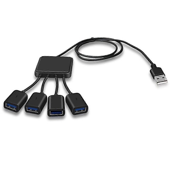 USB-keskitin 4-porttinen USB 2.0 -sovitin USB-jakaja 4-porttinen USB-laajennin USB-sovitin db