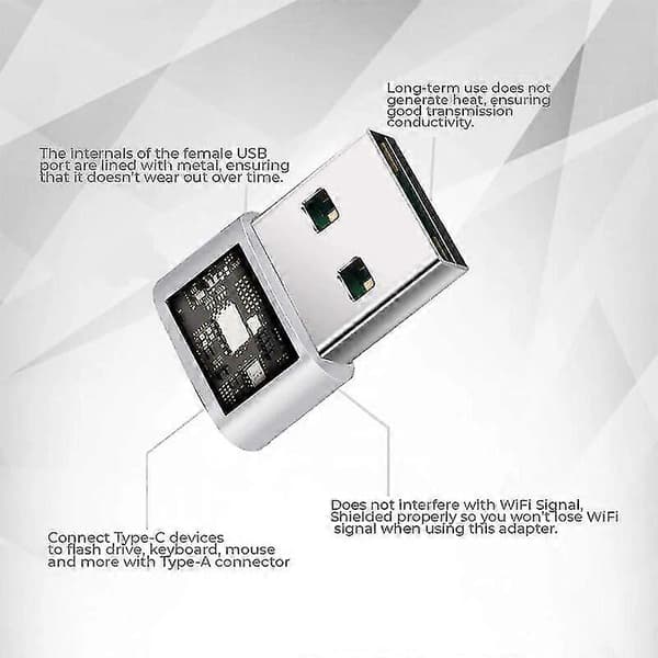 Usb C - Usb -sovitin [3 kpl, hopea], Usb A - Usb C, Usb C - Usb, Usb C -sovitin, Usb C -pistoke, Us-sovitin, Usb C - Usb, Usb Usb C, Usb C/a db