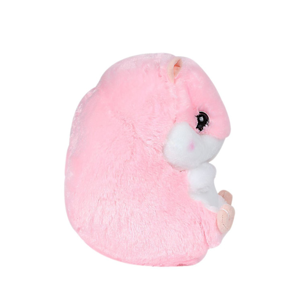 Søte plysjhamster utstoppede dyr leker med teppe [DB] pink With Blanket
