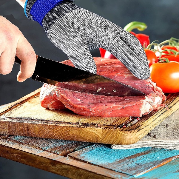 Anti-cut handsker Højtydende beskyttelsesniveau 5 Arbejdshandsker Køkkenbeskyttelseshandske til fiskefilet, kødskæring, mandolin, østers og udskæring