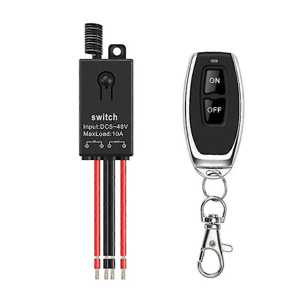 433 MHz:n langaton kauko-ohjainkytkin, DC12V/24V/48V/72V 40A rele RF-kytkin 100 metrin pitkällä kantamalla R - SFYGV db