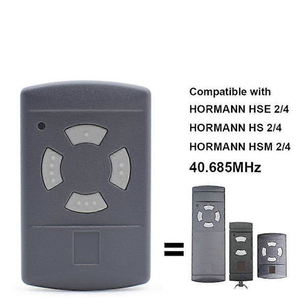 40,685 MHz HORMANN HS4 HSE2 HSM4 Garagedørs Duplikator Grå Knap HORMANN HS4-40 HSE2-40 HSM4-40 Fjernbetjening DB