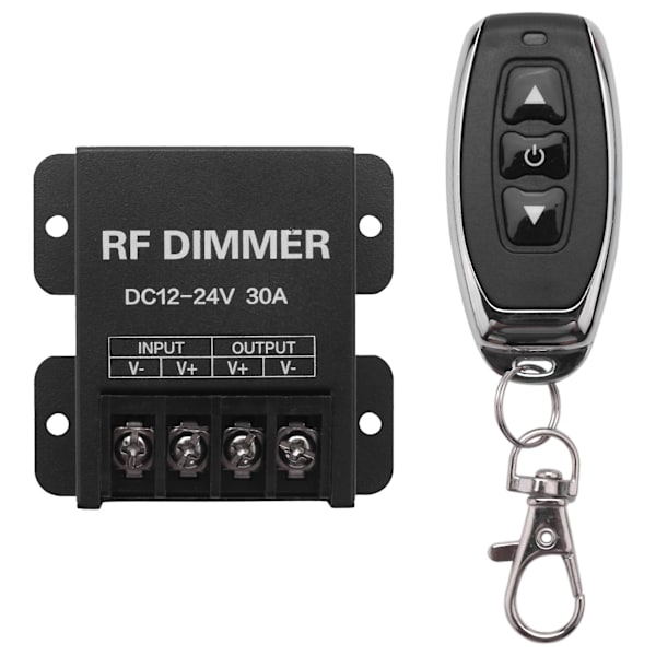 12v Rf Led Dimmer Trådløs Lysstyrke 3 Knapper Fjernkontroll Dc 12v- 24v 30a 360w 720w For 5050 3