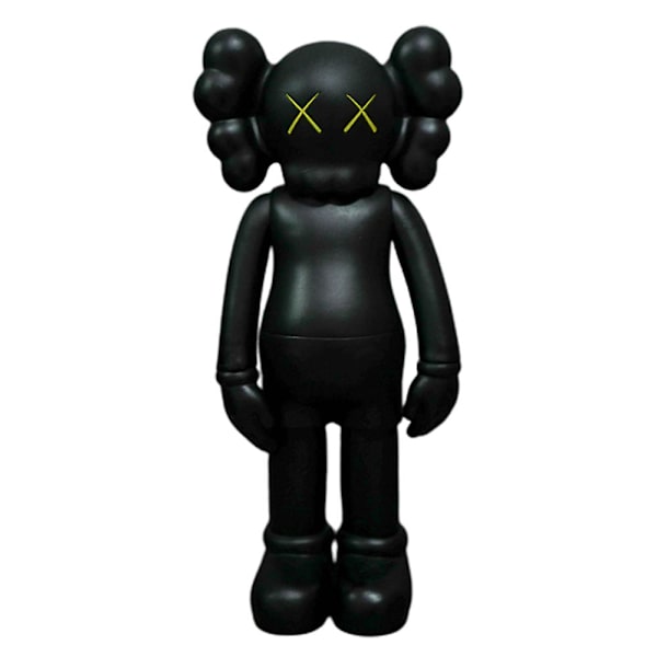 Kaws Figurer Legetøj Minifigurer Samleobjekt Model Dukke Legetøj Bord Dekoration Hylde Ornamenter Gave db Black