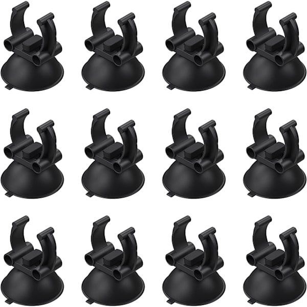 12-pack 3,3 cm värmeelement sugkoppar med standard värmeelement stånghållare akvariumklämma