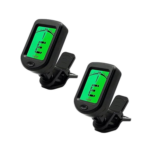 Clip-On Gitarrstämmare för Akustisk/Elektrisk Gitarr, Ukulele, Violin, Bas & Kromatisk T [DB] Black