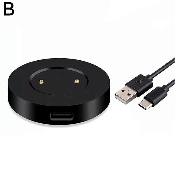 För Huawei GT/GT2/ Klocka Laddningsbas Laddning [DB] Black