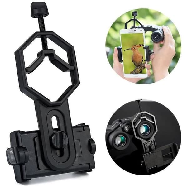 Kikkerter, teleskoper og optik Surplex Universal bærbar smartphone digiscoping-adapter til teleskop, mon 2793[DB]