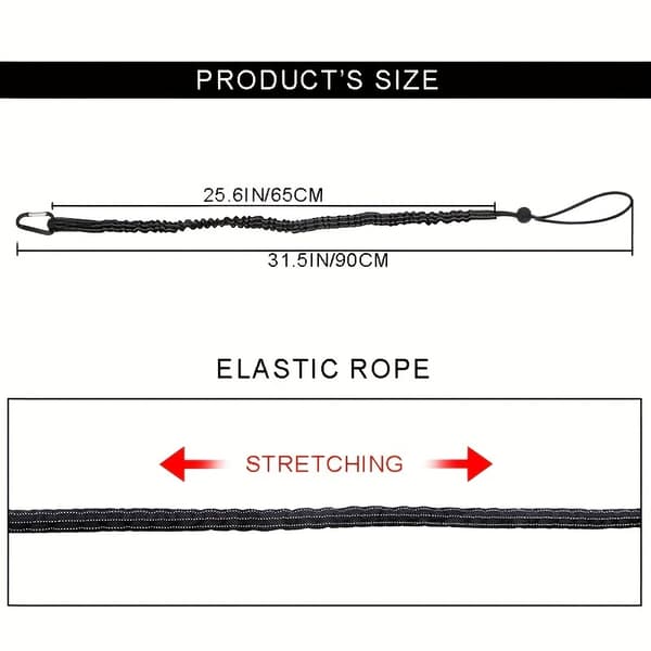 Holdbart sort polyester værktøjsreb - Ikke-elektrisk, batterifri [DB] Black