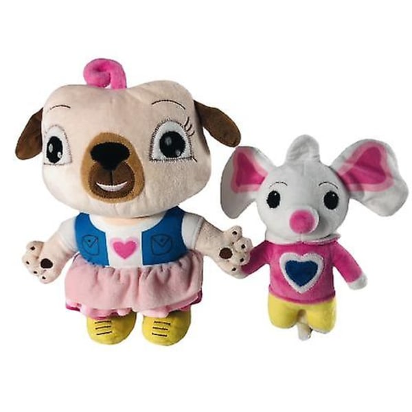 Chip ja peruna pehmolelut mopsi ja hiiri täytetty eläinnukke söpö lapset DB Dog-30cm