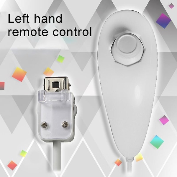 Mini Portable Arch Design venstre Gamepad Håndtag Controller til Wii/wii U Game Console Jikaix White