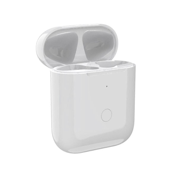 Ersättningsfodral för trådlös laddning för 1 2 laddningsfodral för Airpod 1 / 2 generationen, stöder Blueto [Db] White