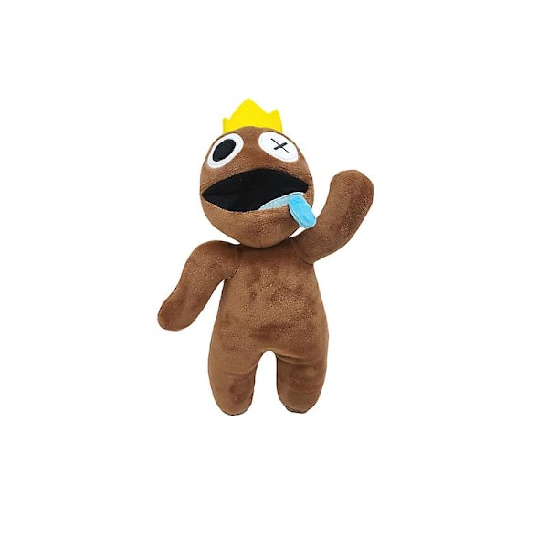 30cm Rainbow Friends Plyschleksak Cartoon Game Karaktär Dock [DB] Brown Spit Monster 1pc