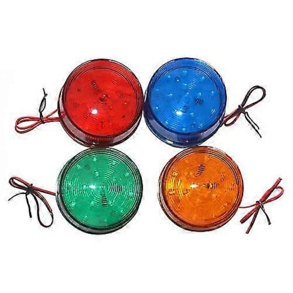 LED Stroboskop Varningsljus Nödljus Blinkande Lampa 12V Signallampa [DB] Red