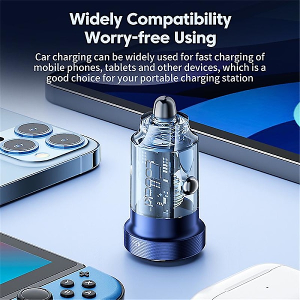 Typ C Billadare 45w Snabbladdning4.0 Pd Snabbladdning Usb Cc G 45w