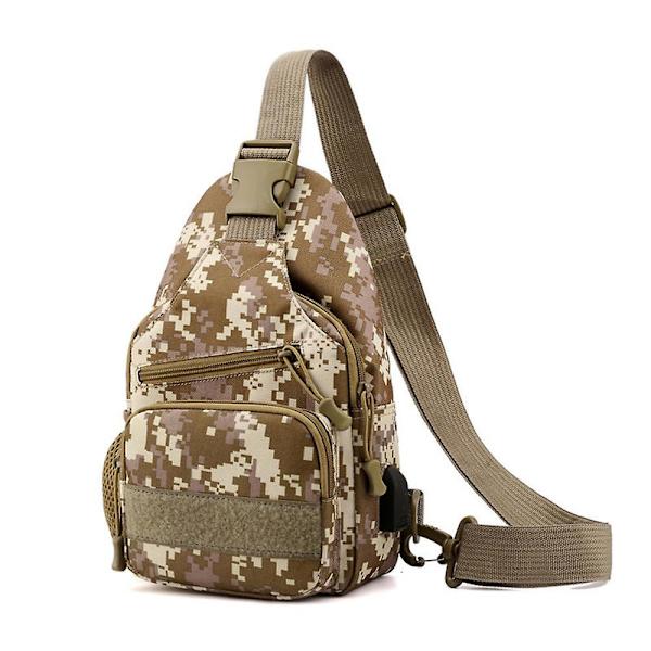 Mote Menns Camo Tactical Justerbar Rem Stropp Skulder Bag Cross-body Bag Messenger Bag Sport Bryst Bag DB Camo