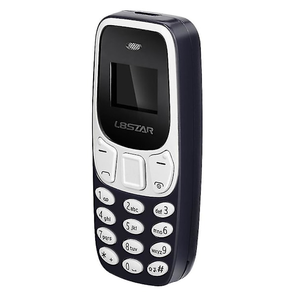 Bærbar liten Bluetooth dobbeltkort liten lav stråling Bm10 mobiltelefon svart [db]