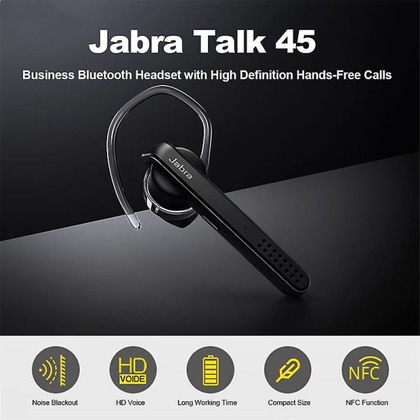 Alkuperäinen Stealth Talk 45 Bluetooth handsfree-kuuloke langattomat yrityskuulokkeet HD-ääni stereopuhelu musiikkikohinaa