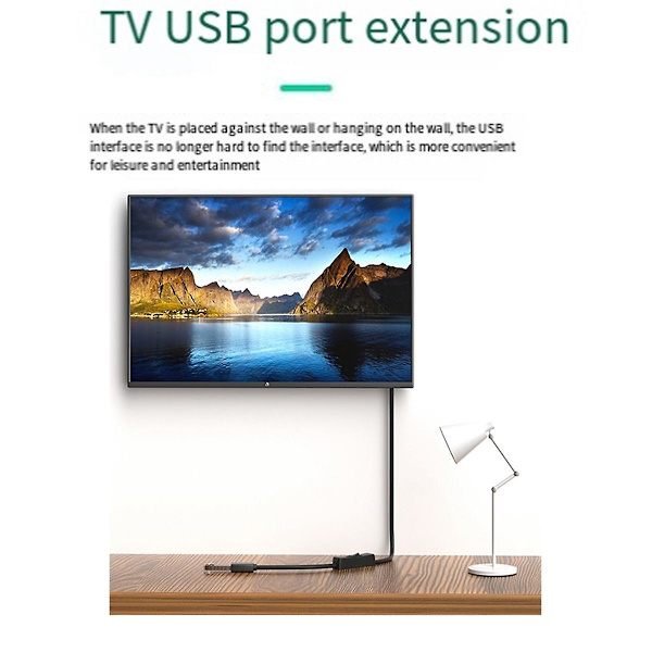 Usb3.0-förlängningskabel med strömbrytare rak huvud för Usb-fläkt LED-ljus körinspelare dataström