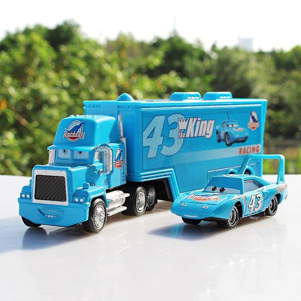 Autot Elokuva Mcqueen & Kuningas & Chick Hicks & Mack Rekka Setä Diecast Ajoneuvo Lelut Setti DB H